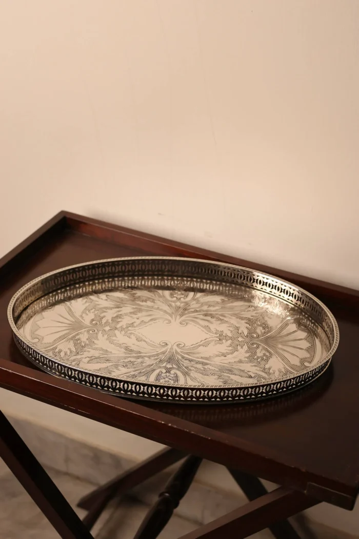 Silver dual tray